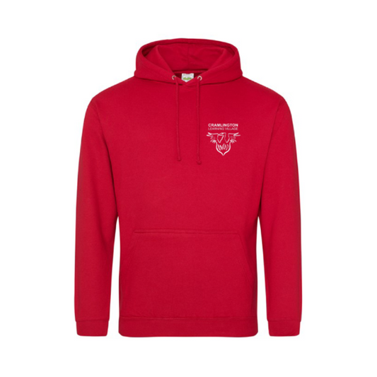 Cramlington LV PE Hooded Top Red (Optional)